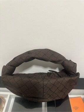 Bottega Veneta Brown Patterned Padded Handle Belt Bag